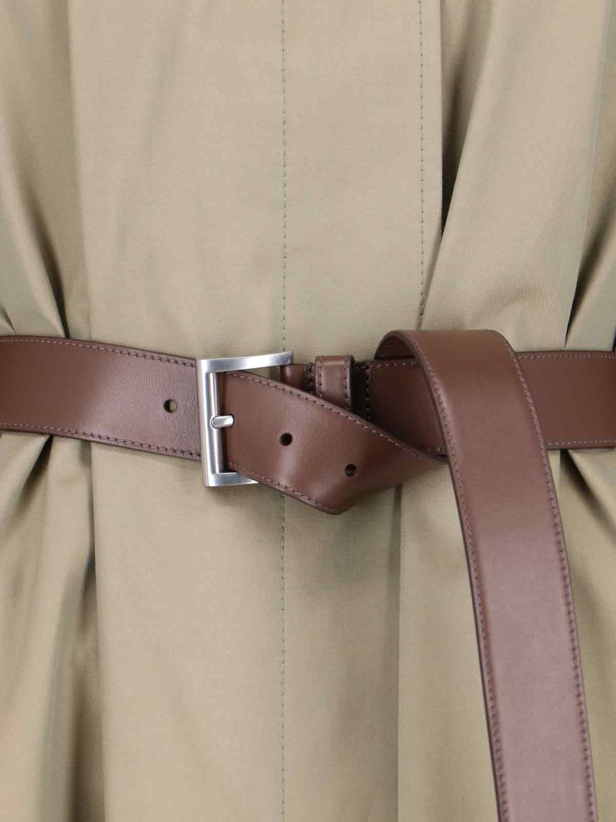 Trench midi con cintura