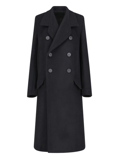 Maxi double-breasted coat