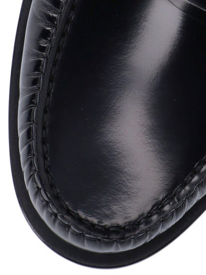 Embossed Logo Moccasins