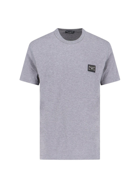 Logo-T-Shirt mit Plakette