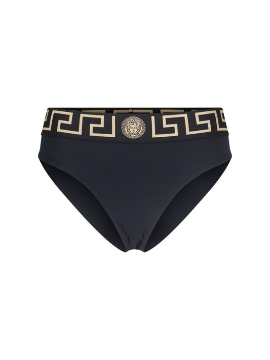 Slip bikini stampa "Greca"