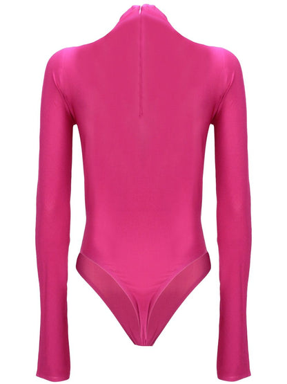 soft fuchsia pink stretch jersey