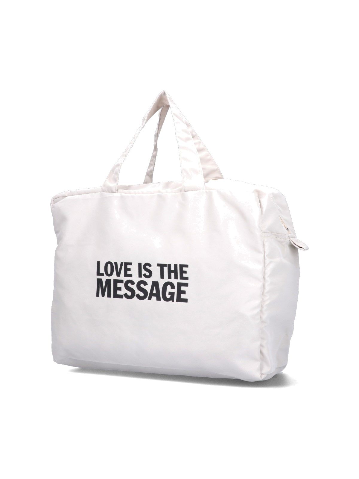 "Love is the Message" tote bag