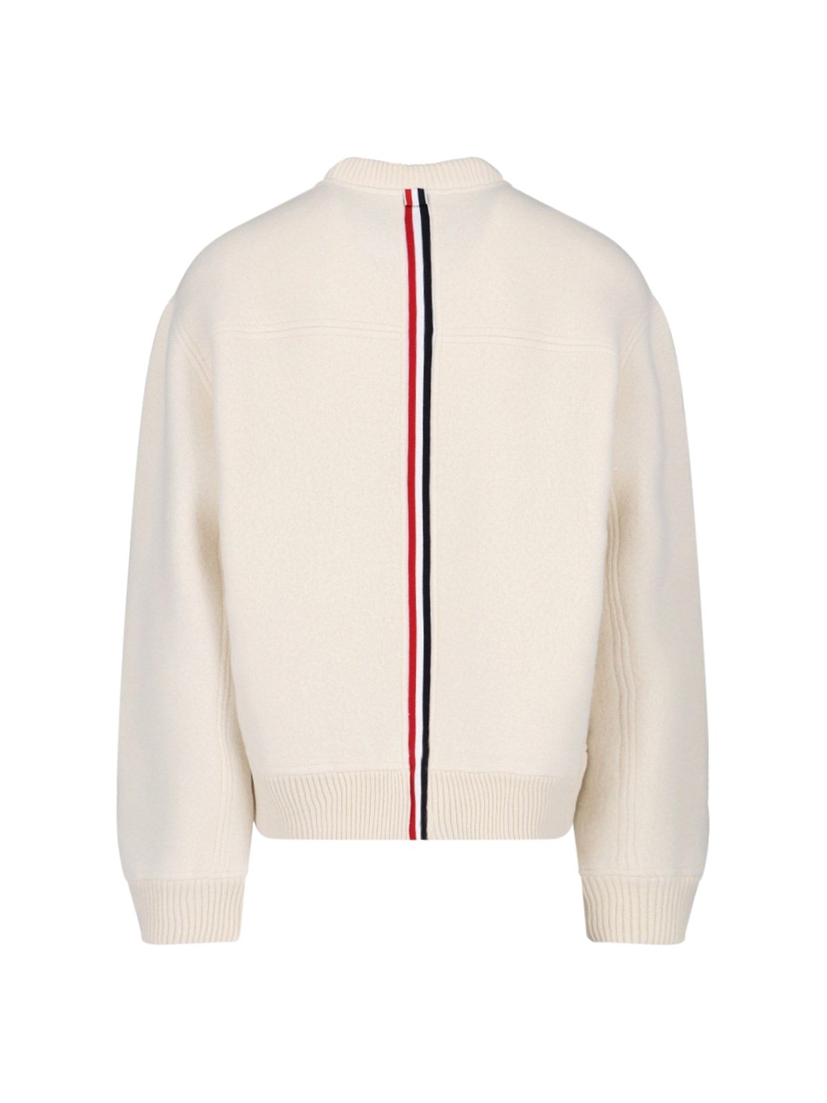 Pullover aus Wolle mit Rundhalsausschnitt