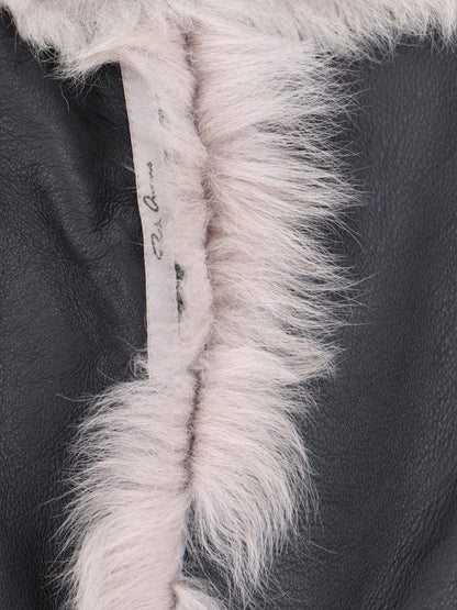 Giacca zip in shearling