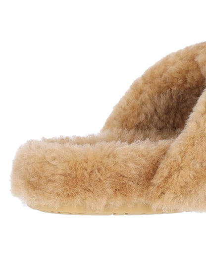 Sandali infradito shearling