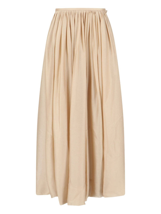 Silk maxi skirt