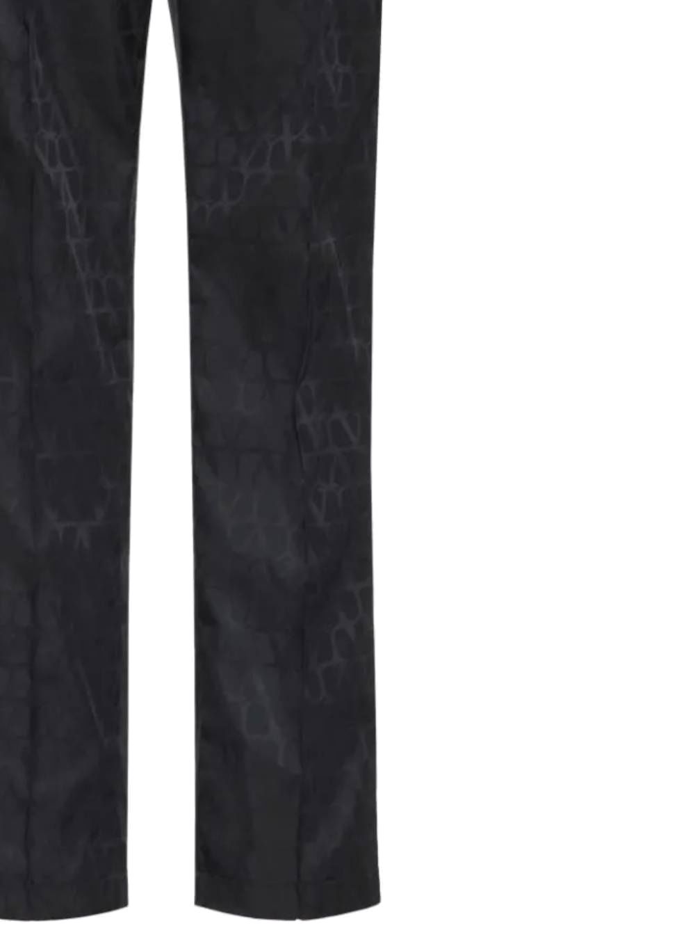 VLogo black monogram trousers