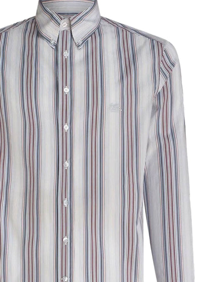 Cotton shirt with striped pattern