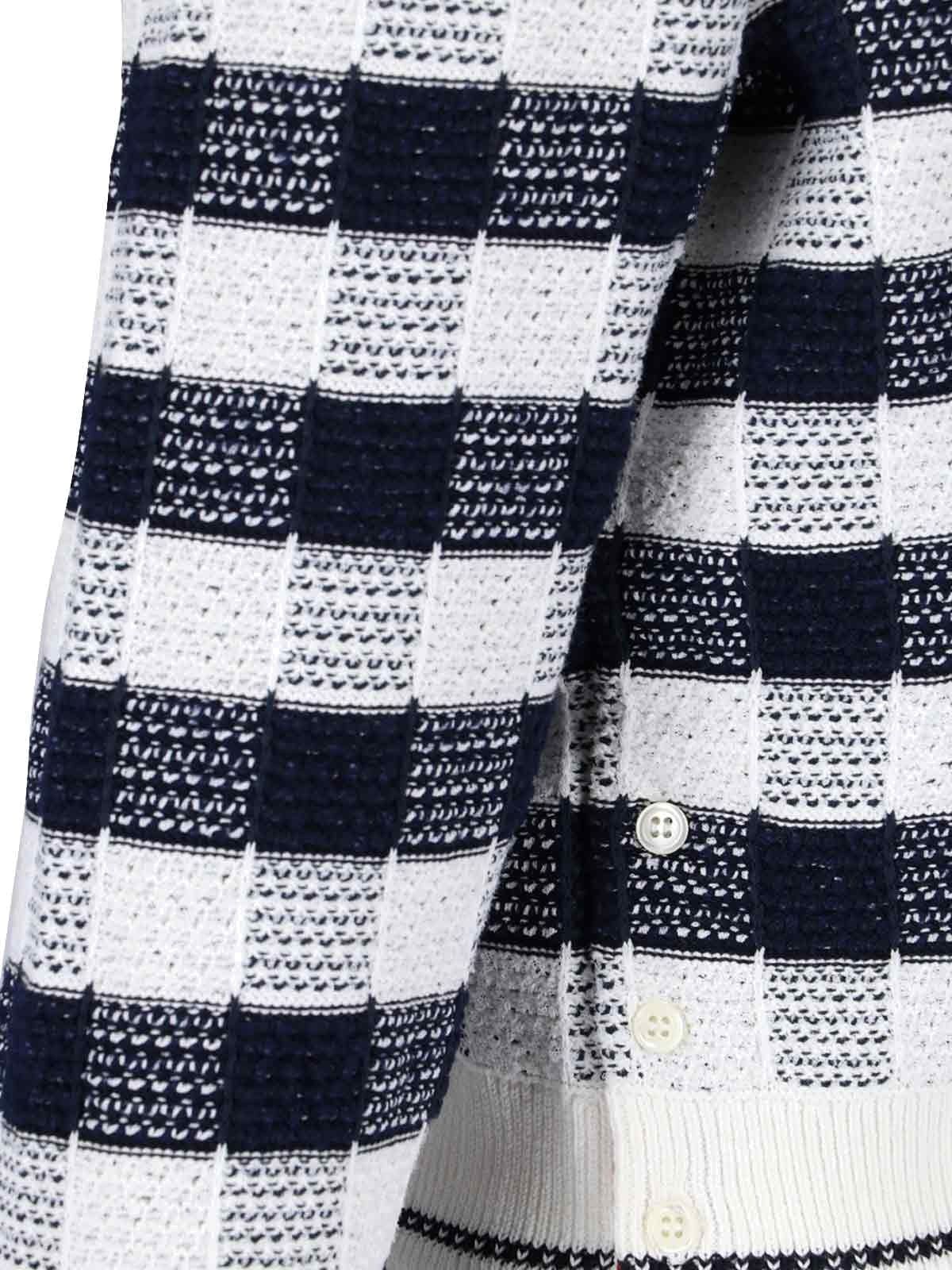 Checked crop cardigan