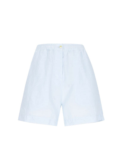 Shorts aus Seide und Baumwolle