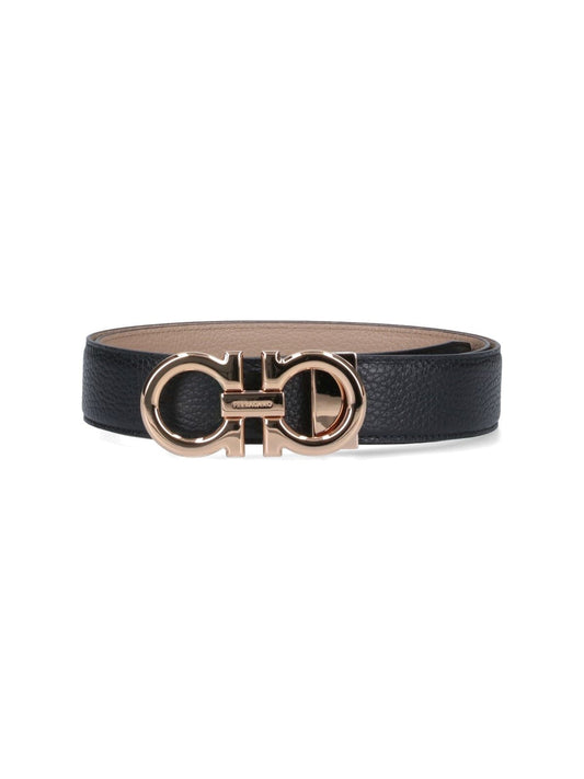 Reversible "Gancini" belt