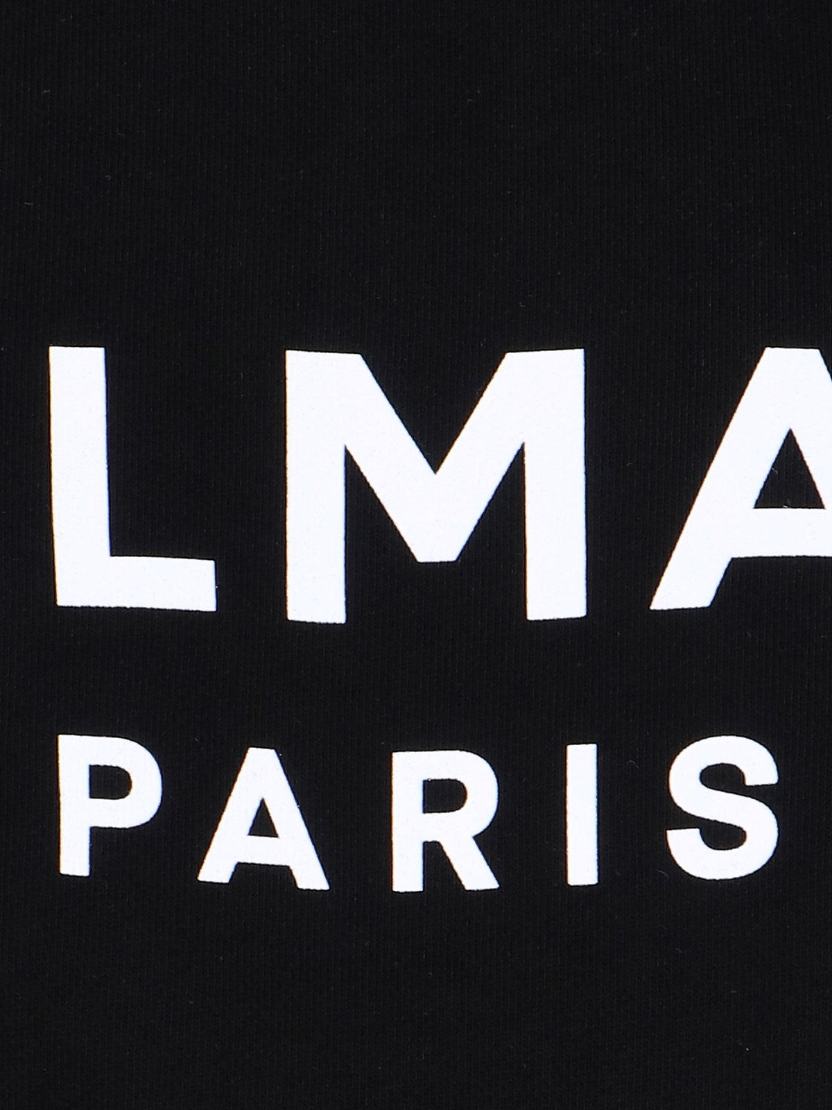 balmain cropped sweatshirt with logo