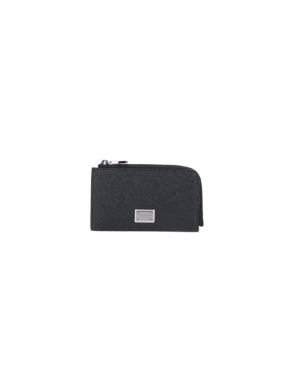 Logo zip card holder