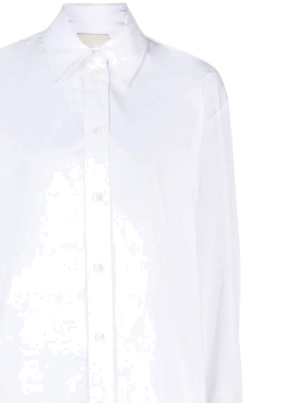 White cotton poplin fabric