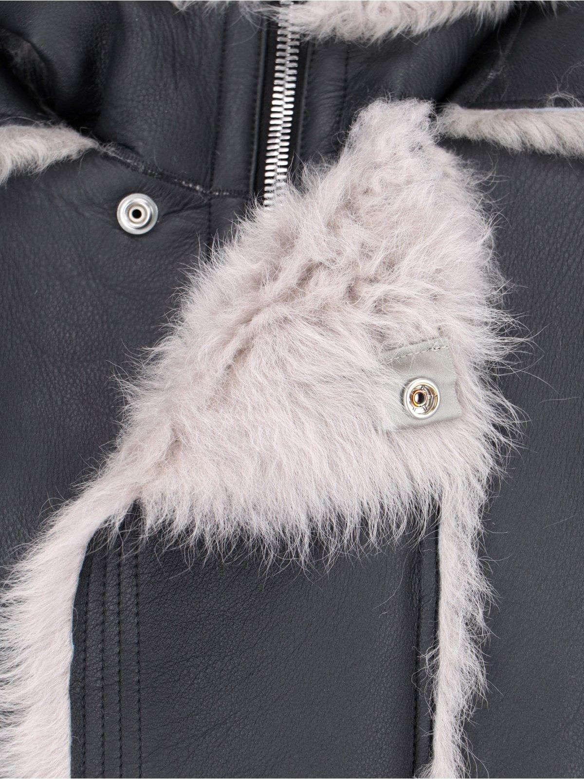 Giacca zip in shearling