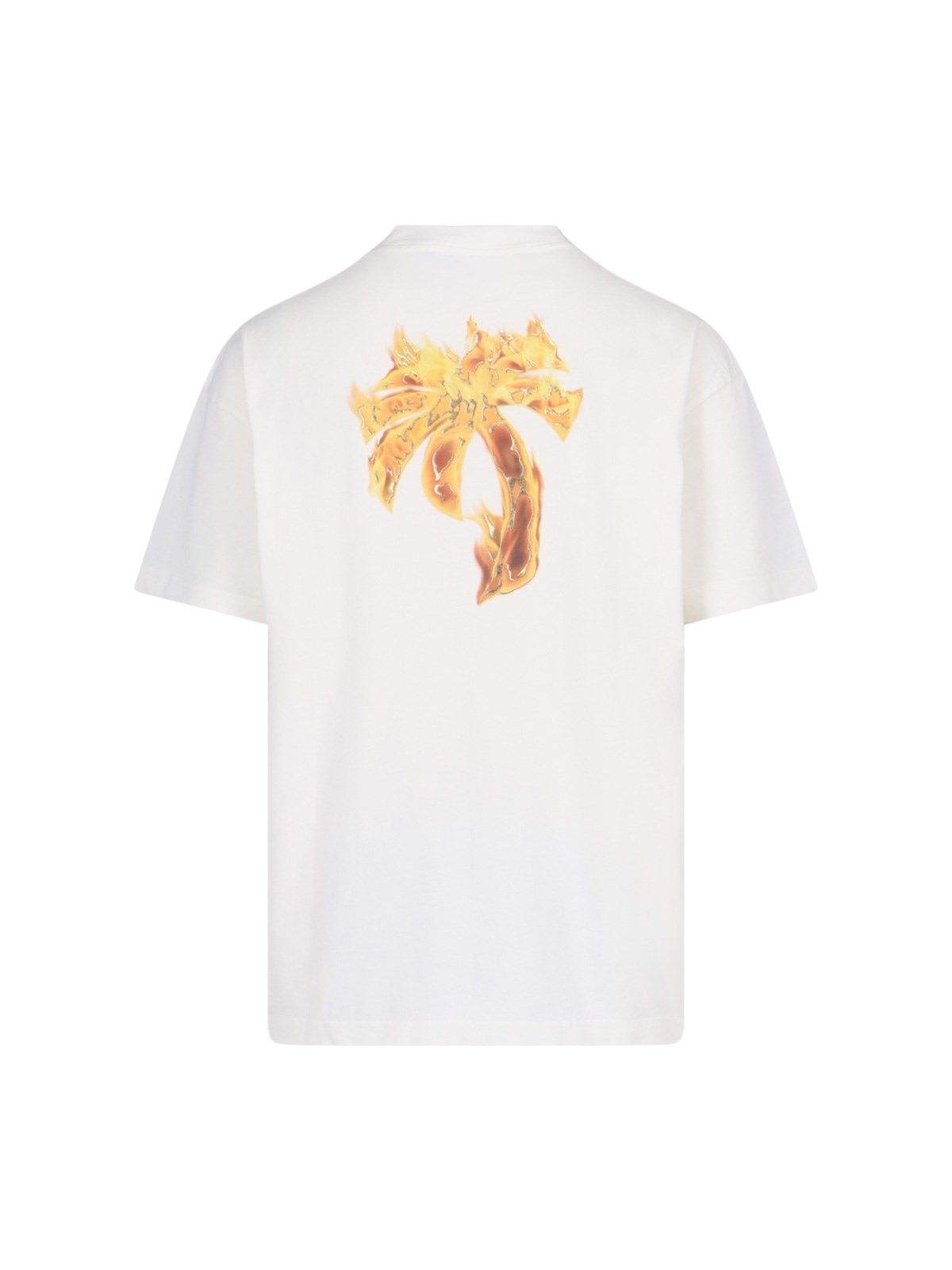 T-shirt stampata "Burning Logo"