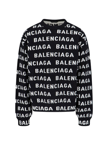 All-over logo sweater