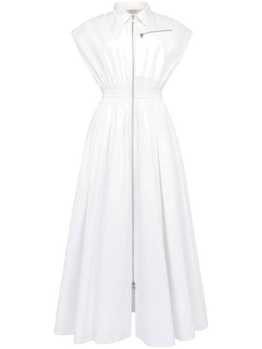 Alexander McQueen Dresses Optical white