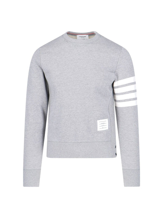 „4-Bar“-Sweatshirt mit Rundhalsausschnitt