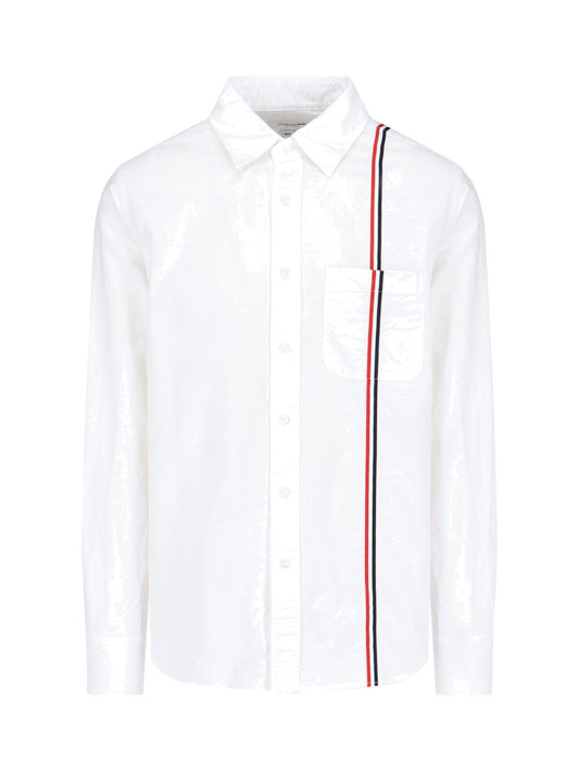 Shirt with tricolour detail