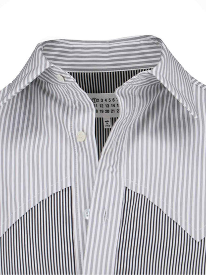 Camicia a righe con carré