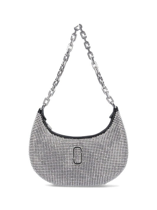 Borsa a spalla "Rhinestone Small Curve"