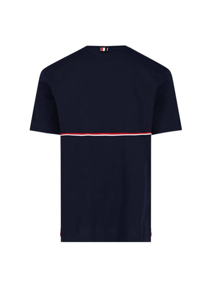 T-shirt dettaglio tricolore