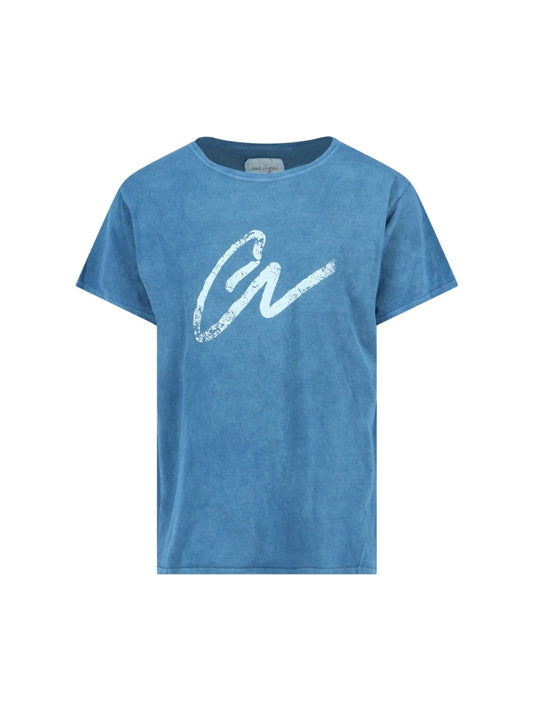 T-Shirt mit „GL“-Print