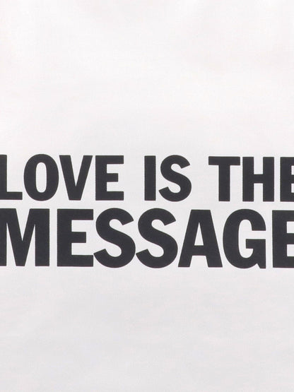 "Love is the Message" tote bag