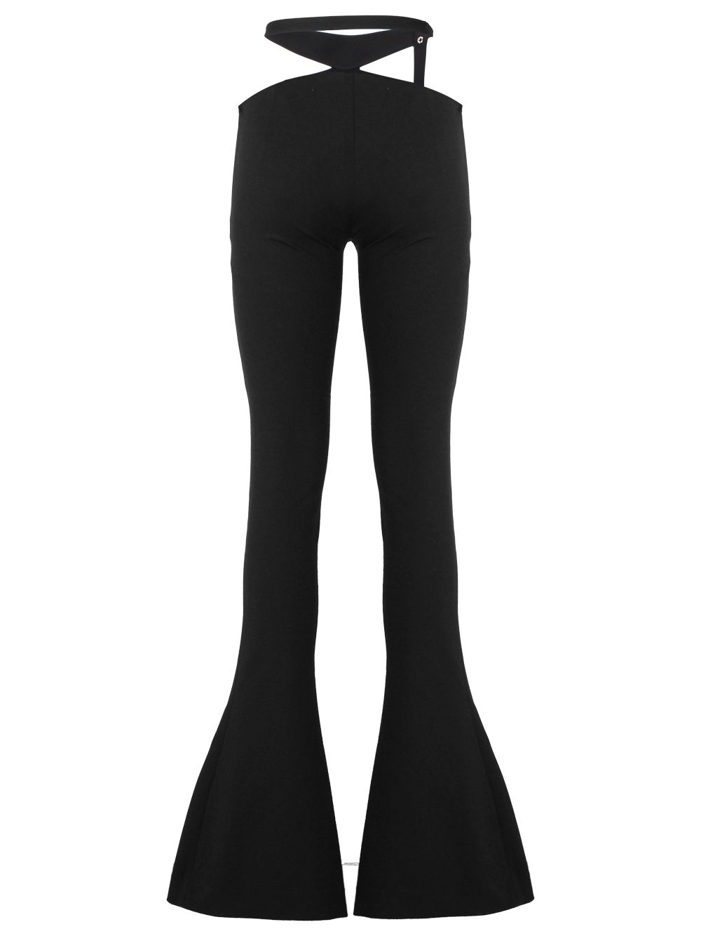 Black trousers with cut-out details in a stretch design