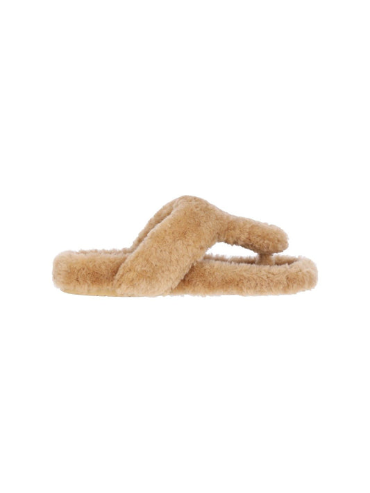 Flip-Flop-Sandalen aus Shearling