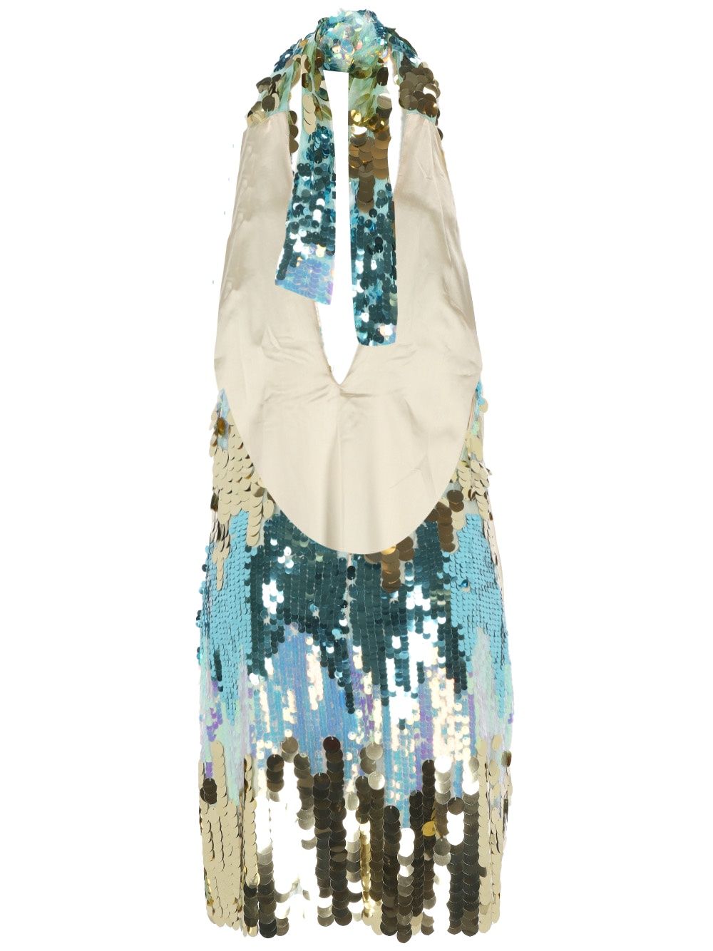 Dress with blue/gold sequins