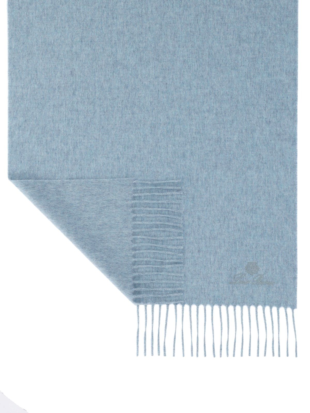 Sciarpa in cashmere grande logo