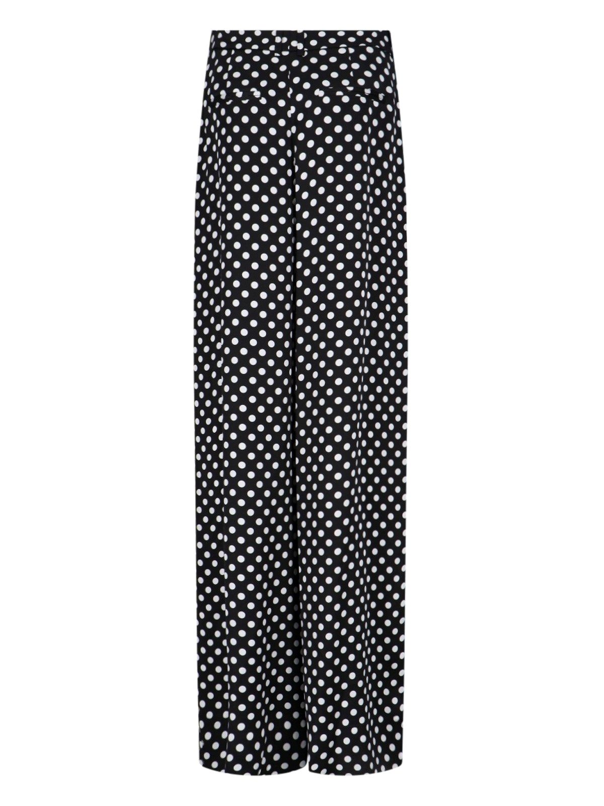 Polka dot wide leg trousers