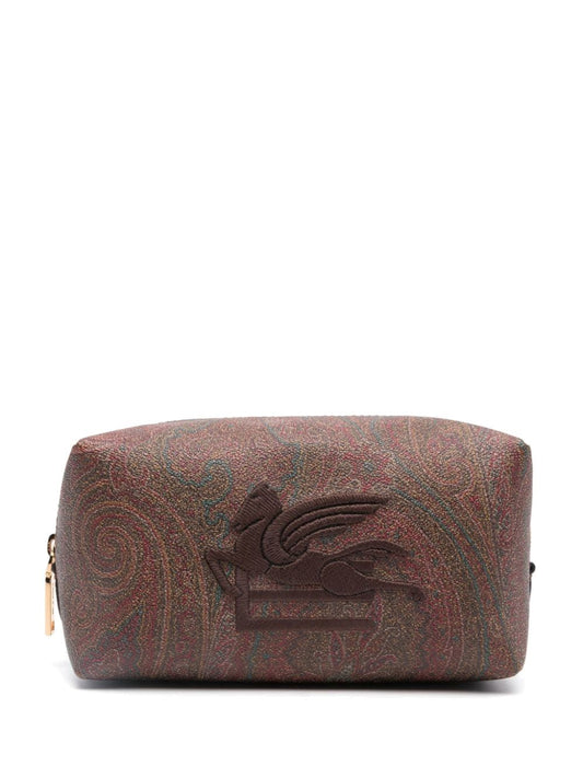 All-over graphic print clutch bag