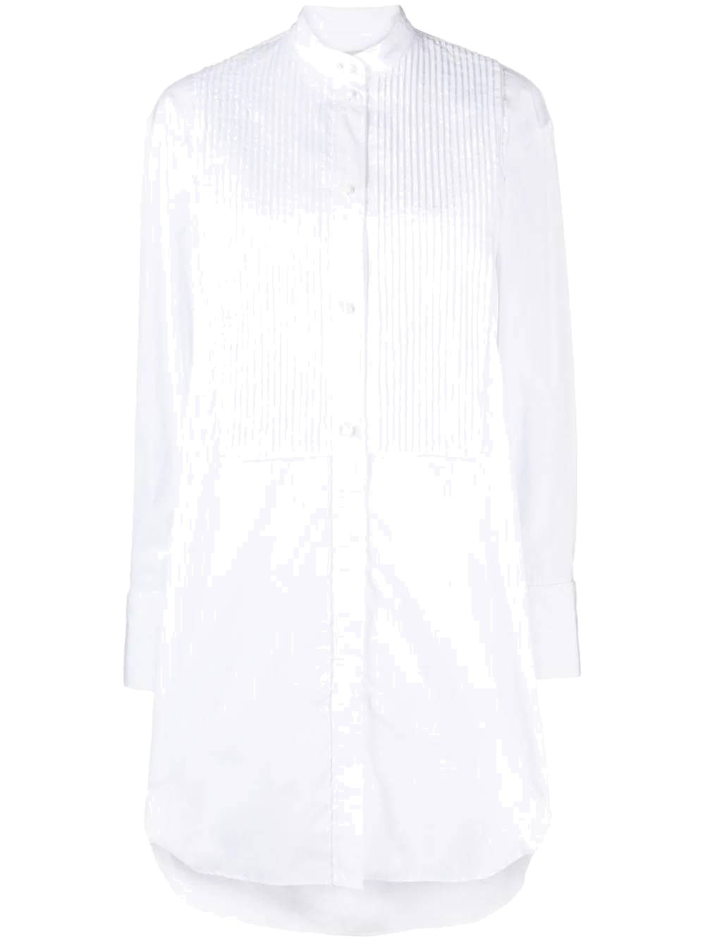 White cotton poplin dress