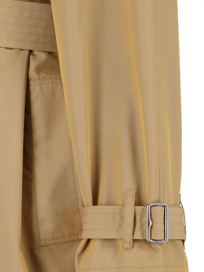 Zweireihiger Midi-Trenchcoat