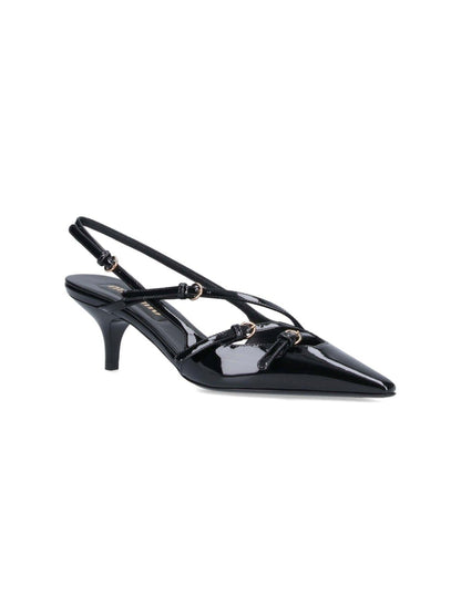 Décolleté slingback con cinturini