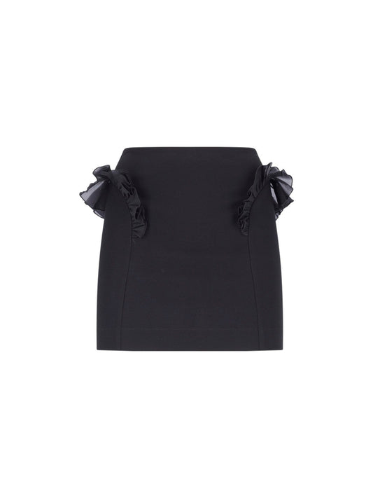 Mini skirt with ruffle detail