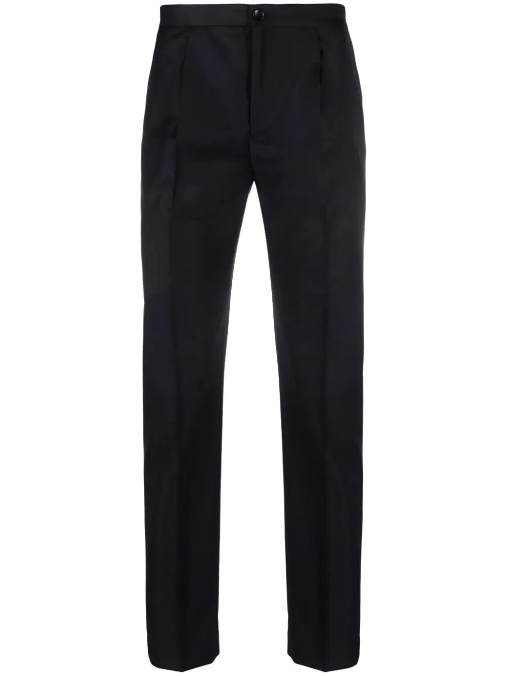 low-waisted tapered tailored trousers
