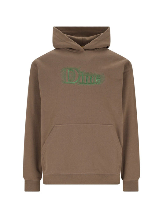 Logo embroidery sweatshirt