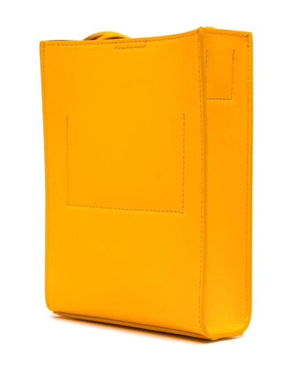 Mango orange calfskin wallet