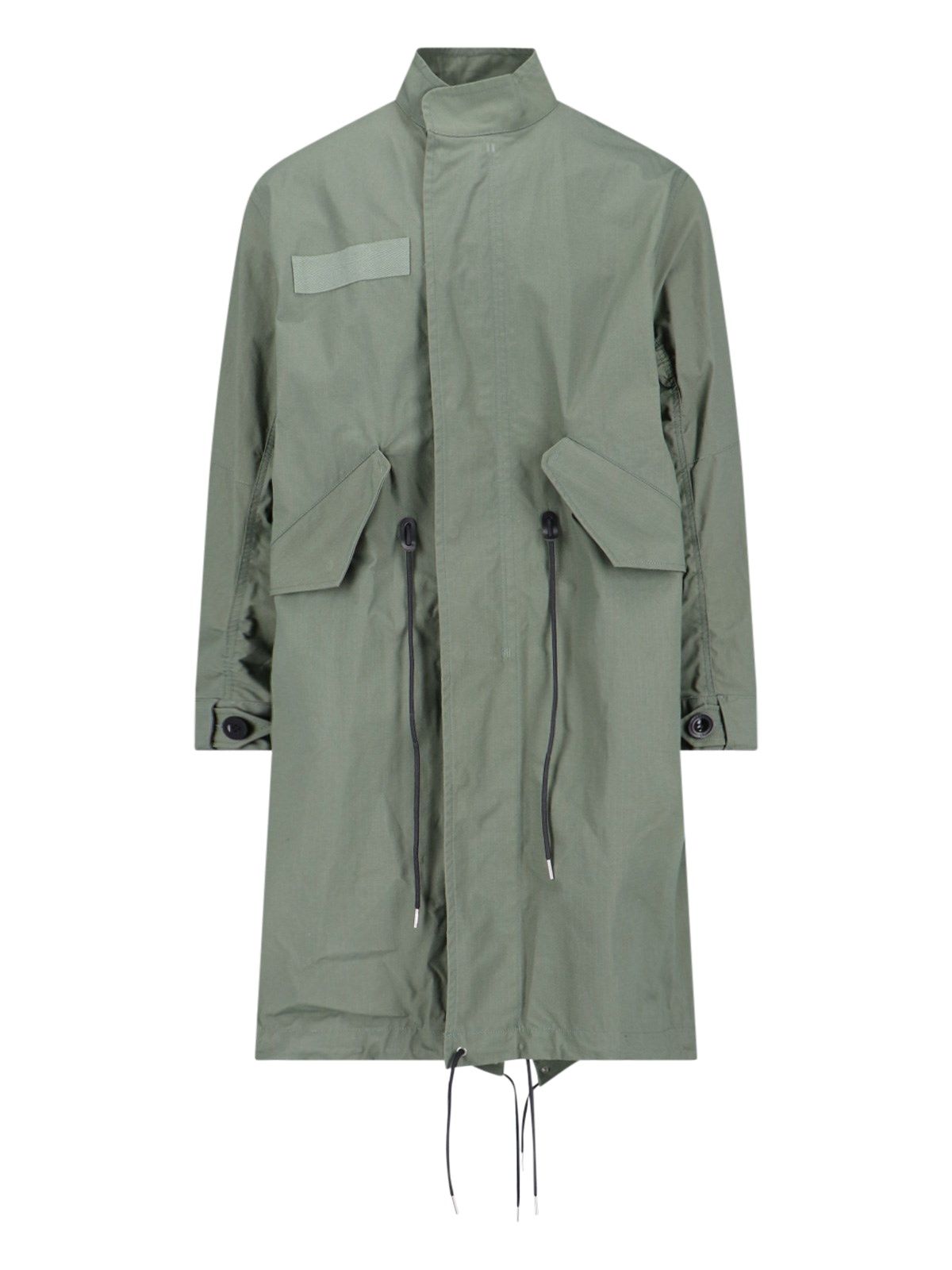 Parka midi girocollo