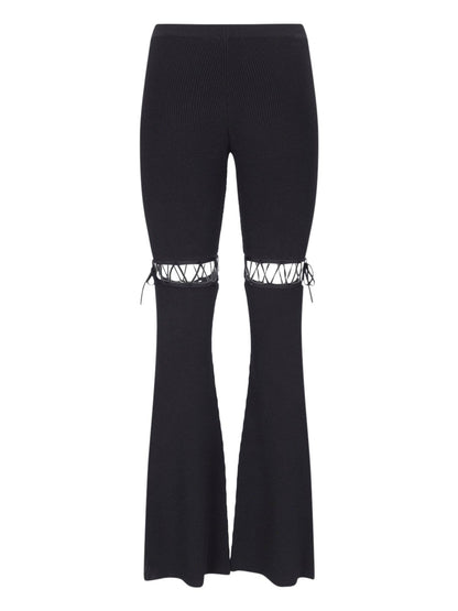 Leggings mit Spitzendetail