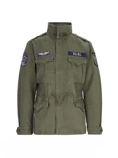 Giacca militare con patch