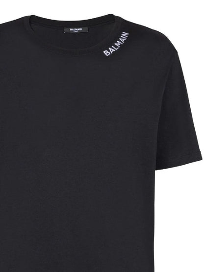 Balmain T-shirt e Polo Noir/blanc Balmain