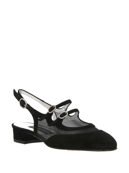 CAREL Low shoes CHEV VEL/RESILLE NOIRE