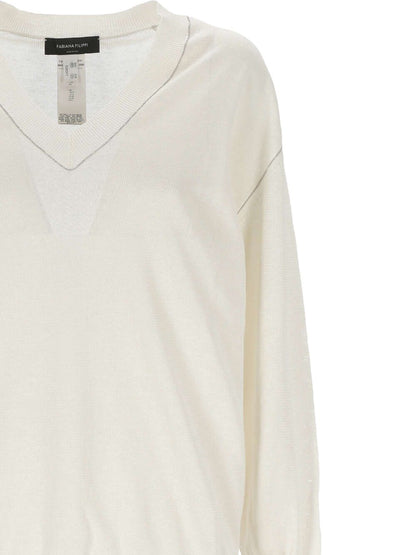 Fabiana Filippi Cream Sweaters