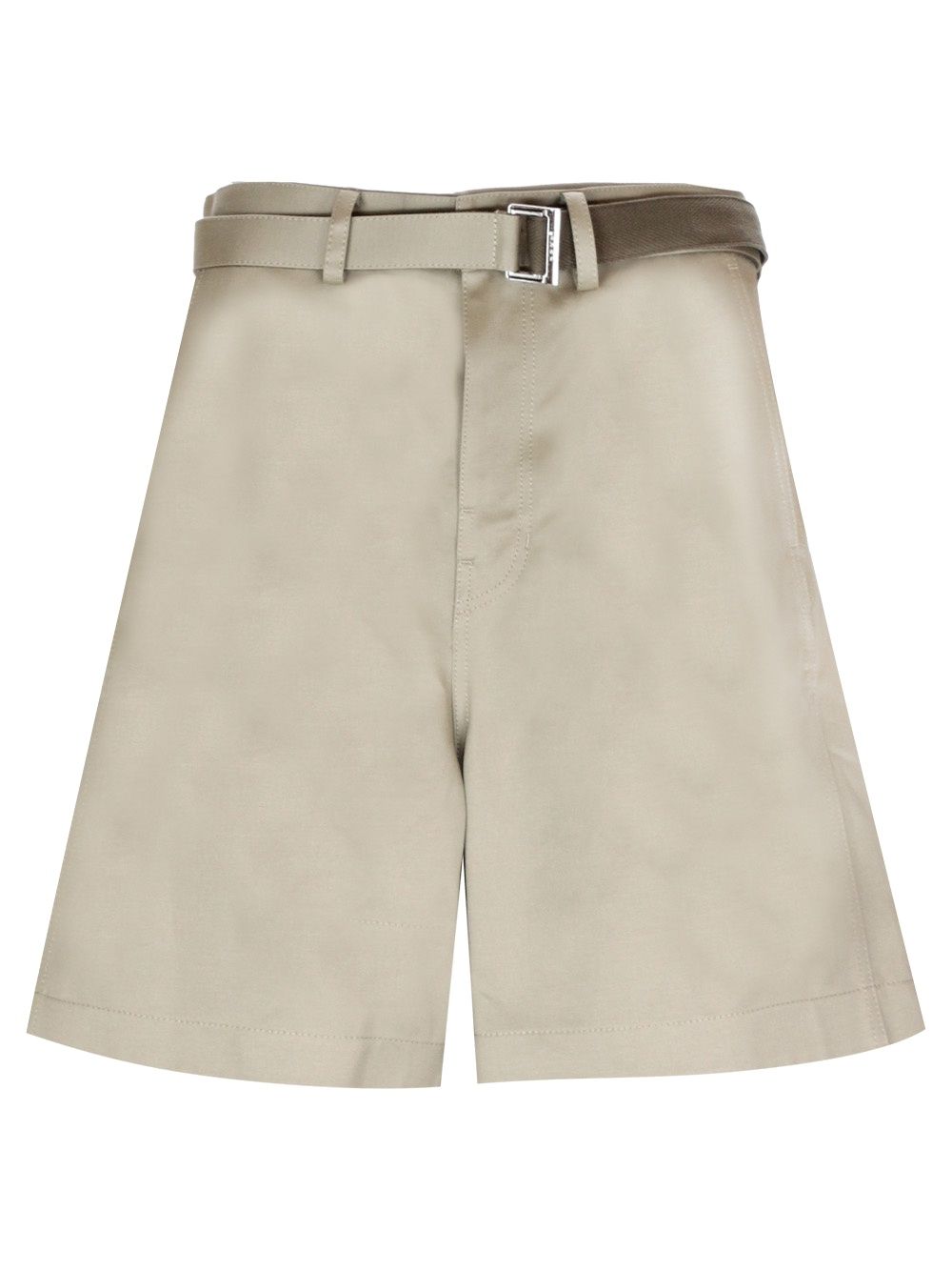 Bermuda shorts in cotton twill